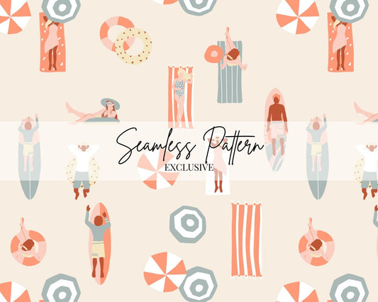 Beach Vibes | Non Exclusive, Repeat Pattern, personal, or commercial use - Kalaii Creations