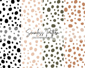 Cute Dots l Repeat Pattern | Non Exclusive, personal, or commercial use - Kalaii Creations