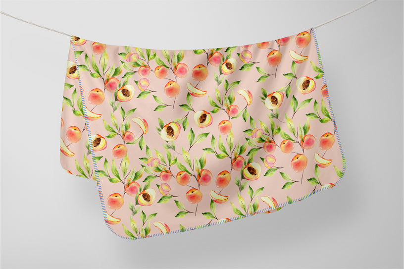 Pretty Peachy Repeat Pattern | Non Exclusive, personal, or commercial use - Kalaii Creations