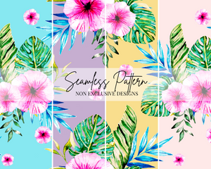 Pink Summer Seamless Repeat Pattern | Non Exclusive, personal, or commercial use