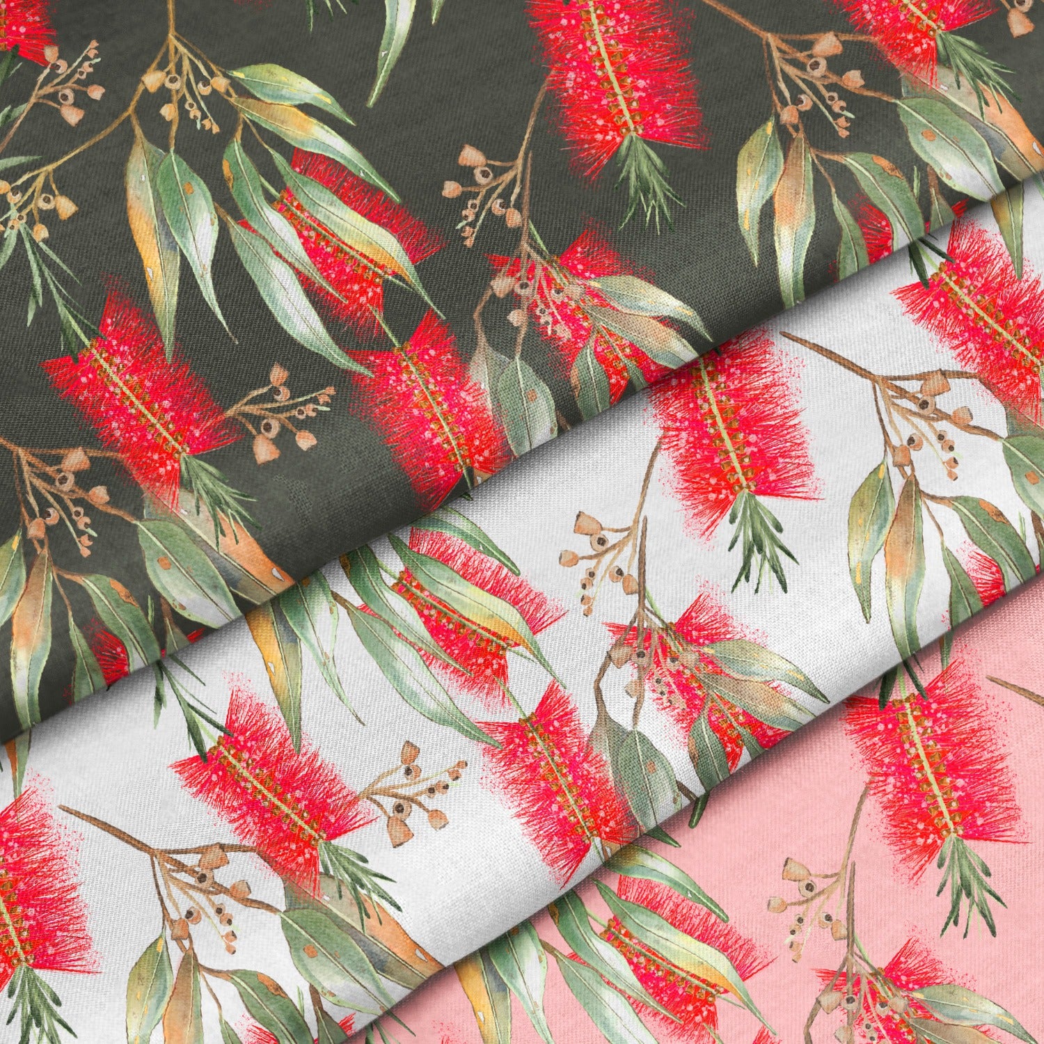 Red Wattle Repeat Pattern | Non Exclusive, personal, or commercial use - Kalaii Creations