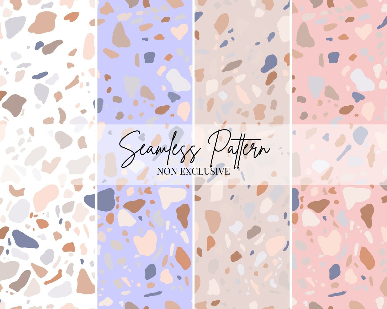 Terrazo Repeat Pattern | Non Exclusive, personal, or commercial use - Kalaii Creations